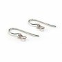 Sterling Silver 925 Ear wires 11x20mm x 2pcs