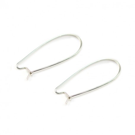925 sterling silver earwires10x20mm x 6pcs