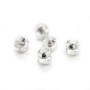 Ear clutches, 925 sterling silver and silicone 6mm x 6pcs