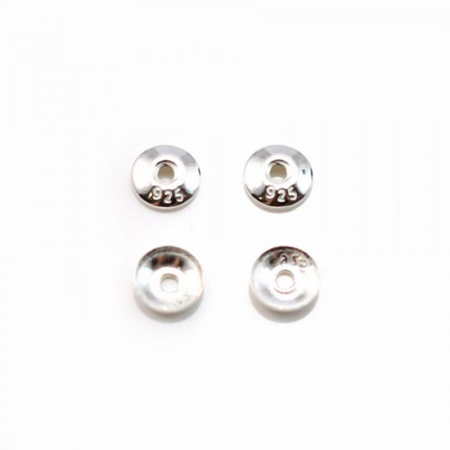925 sterling silver "cup" finding 4mm x 20pcs 