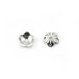 Clover earstuds with zirconium oxide, 925 Sterling Silver 7.5x16.5mm x 2pcs