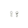 Tip clamp in 925 silver, for cord and lace, 3mm x 4pcs