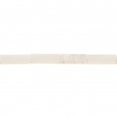 Jade branco, forma de tubo 4x13mm x 40cm