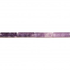 Lépidolite, en forme de tube 4x13mm x 39cm
