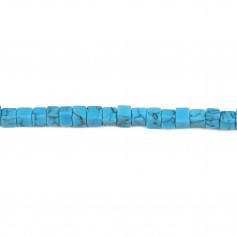 Reconstituted turquoise, in the shape of cube 4mm x 40cm