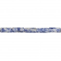 Diaspro a macchie blu, forma rettangolare 4x13mm x 40cm