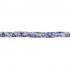 Jaspe azul, forma rectangular 4x13mm x 40cm