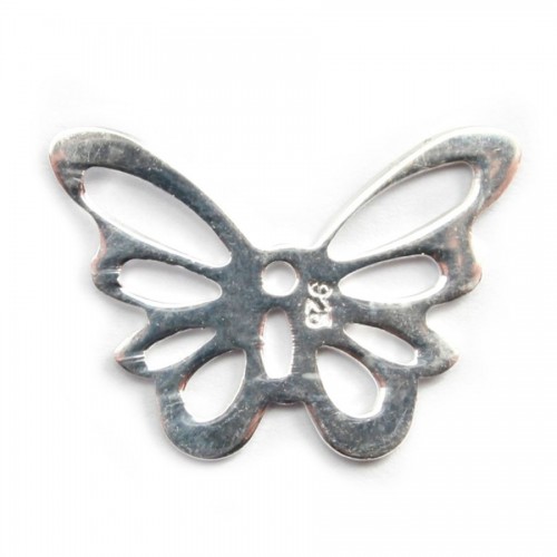Divisória em forma de borboleta em prata 925 13x18mm x 1pc