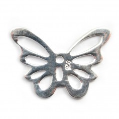 Separador en forma de mariposa en plata 925 13x18mm x 1pc