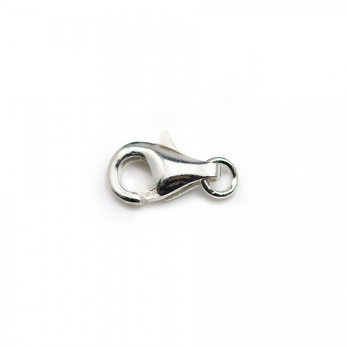 Lobster clasp, 925 sterling silver 9mm x 1 piece 