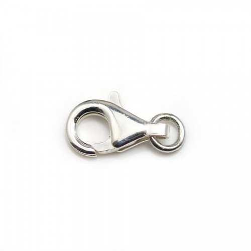 Lobster clasp, 925 sterling silver 13mm x 1 pc