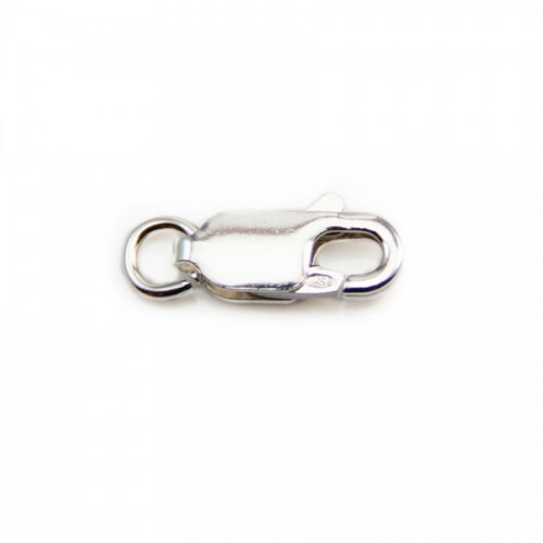 Oval lobster clasp, 925 silver 5*12.5mm X 1 pcs 