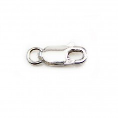 Clasp Carabiner Oval, Silver 925 4.5*12mm X 1 pc