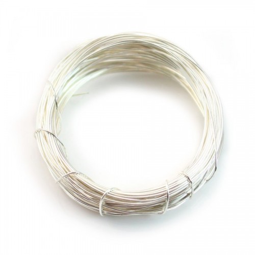 Sterling Silver 925 hard wire 0.5mm x 1m