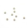 Intercalary in 925 silver, in round shape, in size of 2 * 4mm x 10 pcs