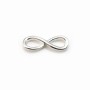 Spacer infinity ,sterling silver 925, 5x15mm x 2pcs