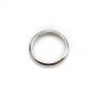 Spacer in 925 silver, in shape of round, with 2 holes, 13mm x 2pcs