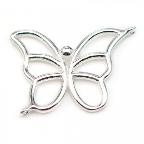 925 sterling silver spacer butterfly 14x20mm x 1pc