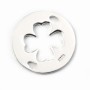 Sterling Silver 925 Spacer round trefle x 1pc