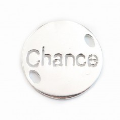 Intercalaire ronde Chance 15mm Argent 925 x 1pc