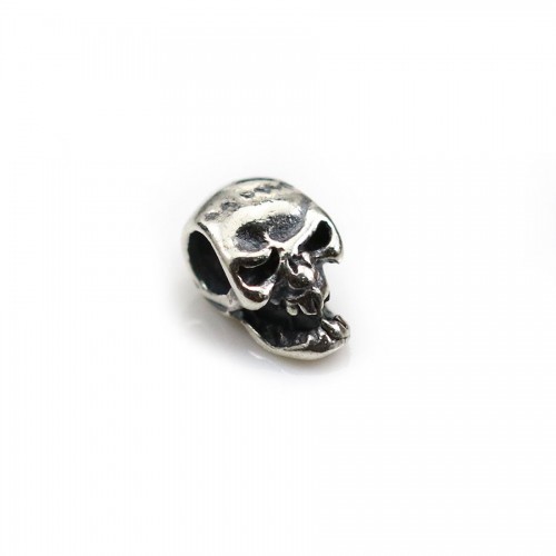 Pendant in shape of skull, in 925 silver, in size of 5 * 9mm x 2pcs