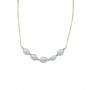 Simple Necklace dark bleu cultured Pearl Freshwater 8-9mm