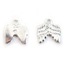 925 Sterling Silver angel wings charm 11.5x11 mm x1 pc