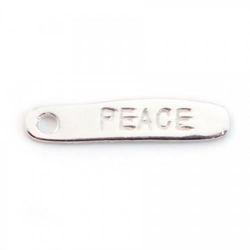 925 Sterling Silver Peace charm 19*4mm X 1 pc