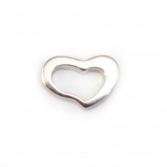 Charm a cuore in argento 925 5x7mm x 5pz