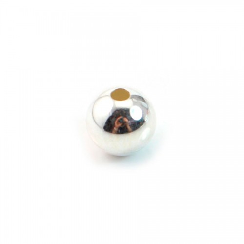 Silver ball pearl 925 8mm x 2pcs