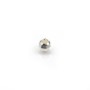 Runde facettierte Perlen aus 925er Silber 4mm x 10pcs