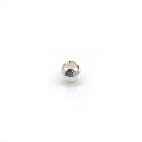 Silver 925 Faceted Ball Bead 4mm x10pcs