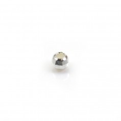 Perline sfaccettate rotonde in argento 925 4mm x 10pz