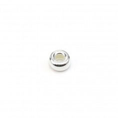 Perles rondelles en argent 925 5mm x 10pcs