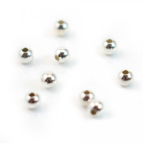 Perla a sfera argento 925 2,5 mm x 20 pezzi