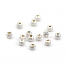 Perline diamantate rotonde 5mm - Argento 925 x 4pz
