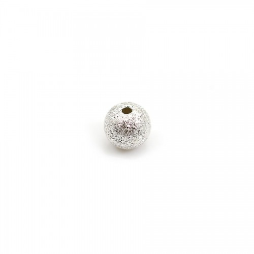 Perline diamantate rotonde in argento 925 6 mm x 2 pezzi