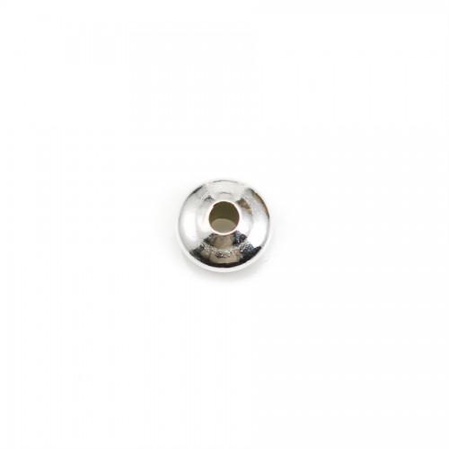 Perla rotonda in argento 925 3x6mm x 6pz