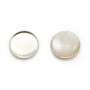 Set in 925 silver, for 12mm round cabochon x 2pcs