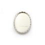 Set in 925 silver, for oval cabochon, 10 * 14mm x 1pc