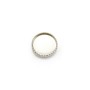 Set in 925 silver, for 8mm round cabochon x 2pcs