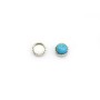 Set in 925 silver, for round cabochon of 4mm x 10pcs