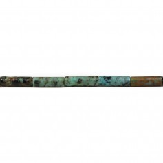 Afrikanischer Türkis Röhre 4x13mm x 40cm