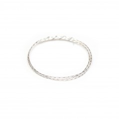 925 silver sparkle wire, 0.8mm x 50cm