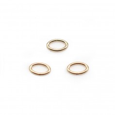 Offener ovaler Ring in Gold Filled 0.64x3.5X5.3mm x 10pcs