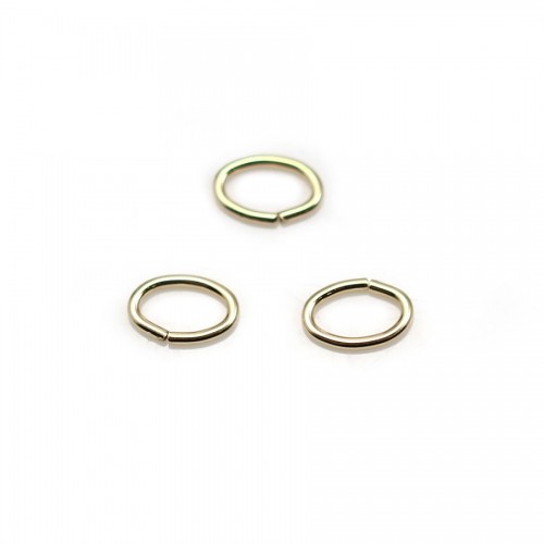 Offener ovaler Ring in Gold Filled 0.9x5x8mm x 5pcs