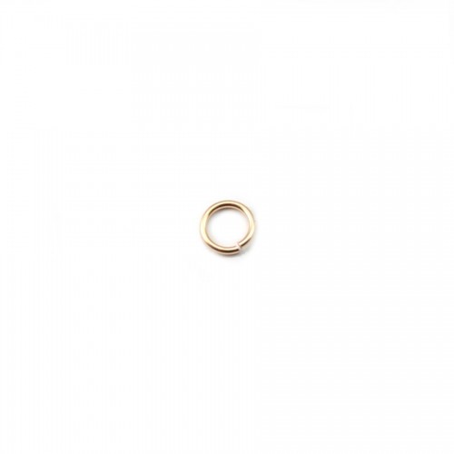 Anéis abertos cheios de ouro 0,64 x 3mm x 20pcs