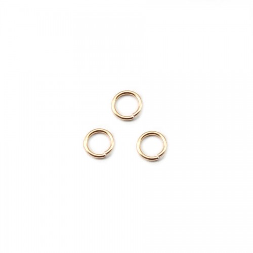 Gold Filled small jump rings 0.6x3mm x 20pcs