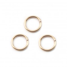 Gold Filled Open Rings 0.76x8mm x 5pcs