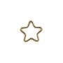 Star-shaped ring, in 14k gold filled, in size of 10.5mm x 2pcs